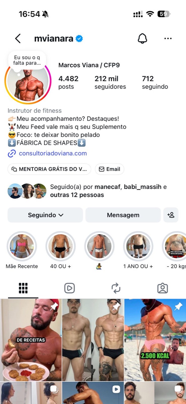 Instagram de Marcos Viana