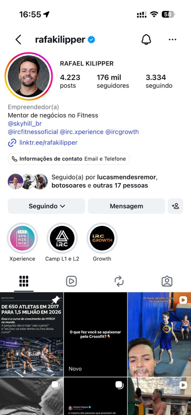Instagram de Rafael Kilipper